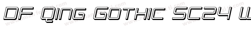 DF Qing Gothic SC24 W2字体转换